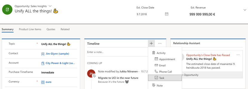 Unified Interface Form Design Notes