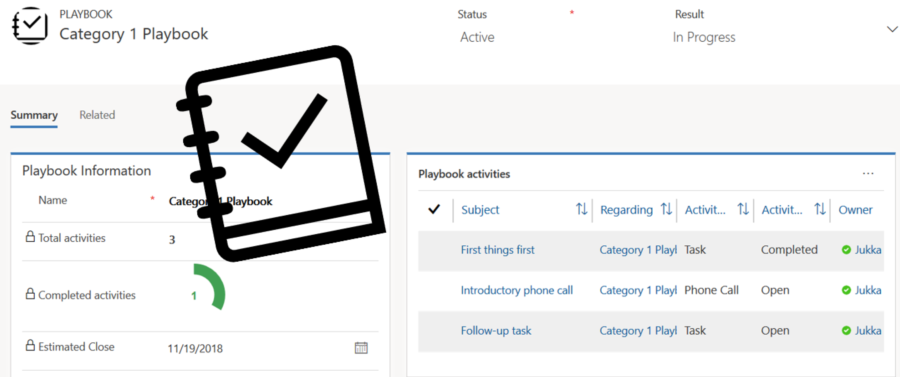Playbooks for Dynamics 365 Activity Templates